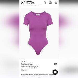 Aritzia Contour Crew Shortsleeve Bodysuit